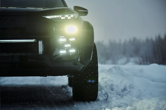 Audi Q6 e-tron offroad voorkant