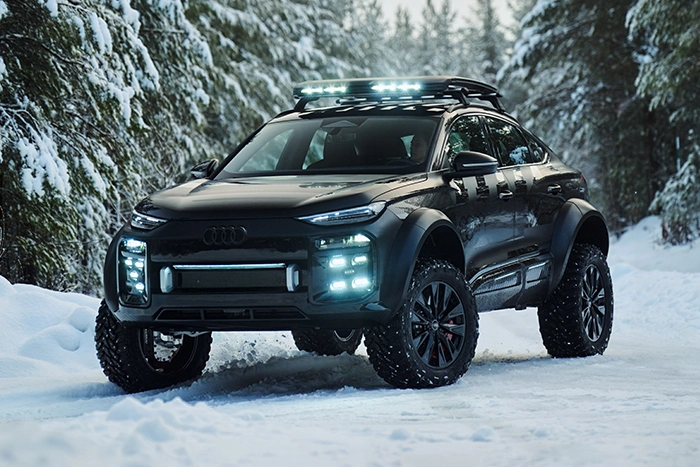 Audi Q6 e-tron offroad voorkant