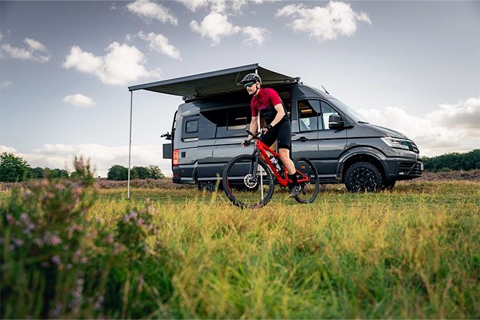 fietsen en campers