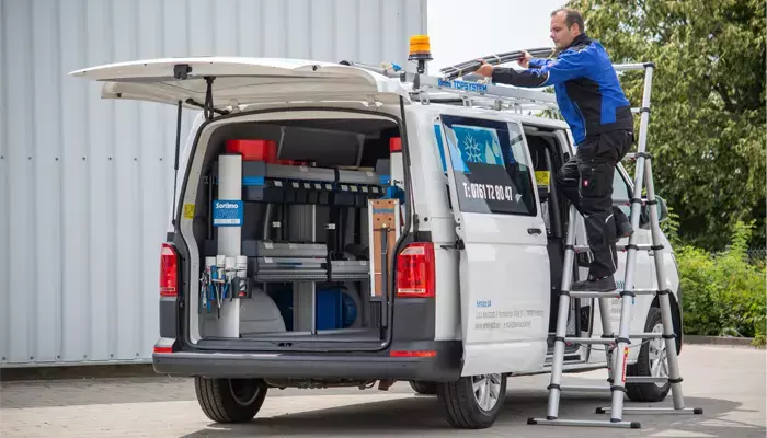 Exterieur bedrijfswageninrichting