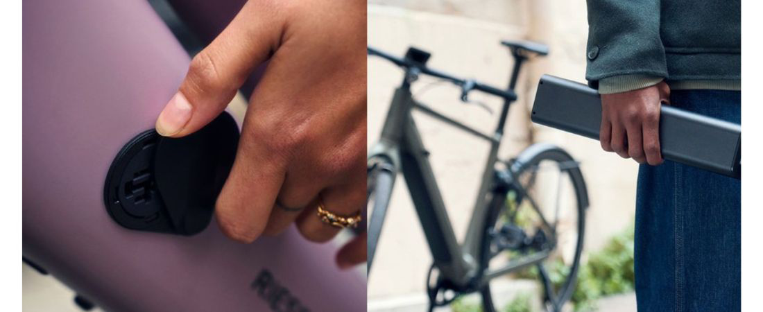 Oplaadpoort van een R&M Culture versus uitneembare accu van R&M UBN Five