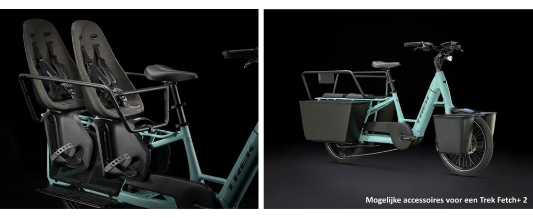 Trek Fetch+ 2 met opbergmogelijkheden en kinderzitjes