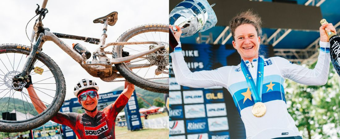 Adelheid Morath Europees kampioen XCM 2025 op Crossfire Trail - foto: Ivan Corridori