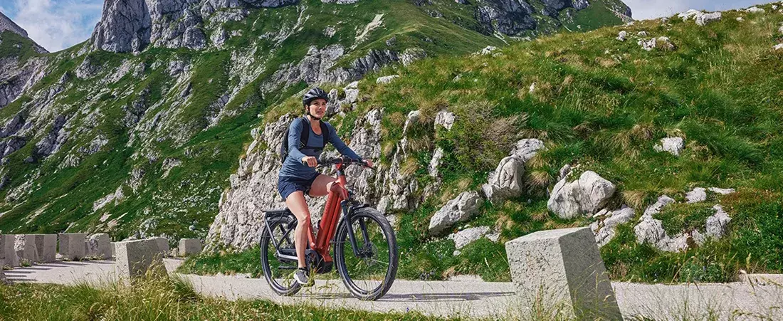 Gazelle Eclipse e-biken in de bergen