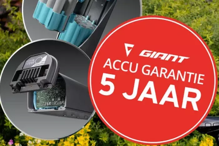 5 jaar accugarantie Giant