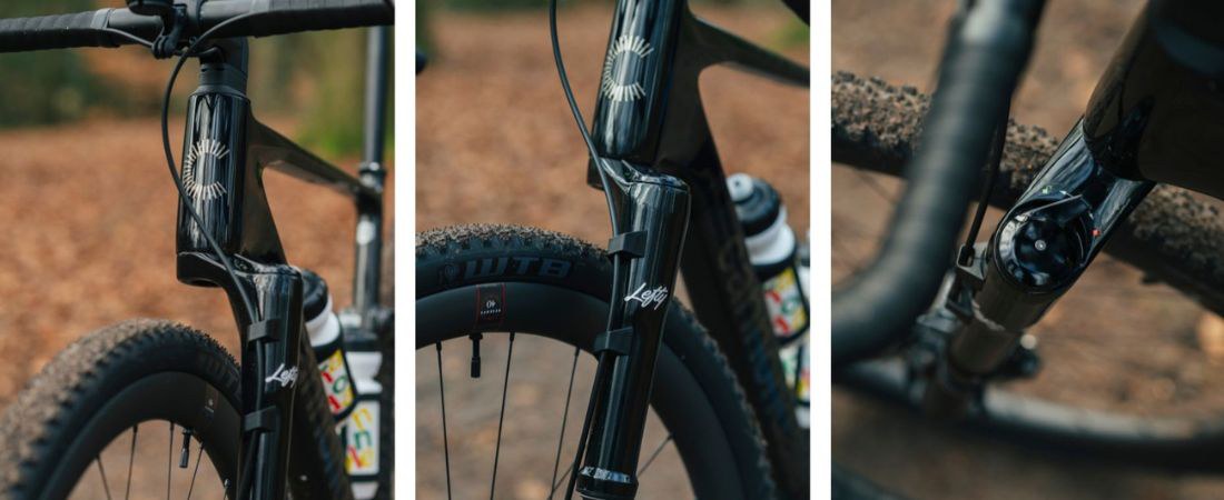 Cannondale Topstone Carbon 1 Lefty voorvork detail