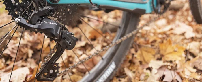 microSHIFT Acolyte achterderailleur op mtb